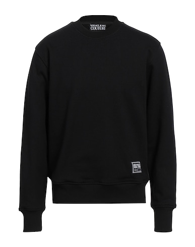 VERSACE JEANS COUTURE Sweatshirt Black 100% Cotton, Elastane
