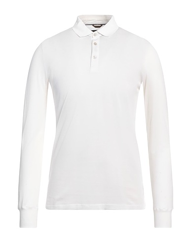 MOORER Polo shirt White 100% Cotton
