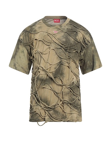 DIESEL T-shirt Military green 100% Cotton