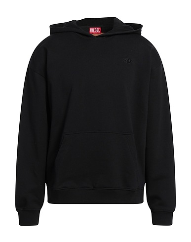 DIESEL Hooded sweatshirt Black 100% Cotton