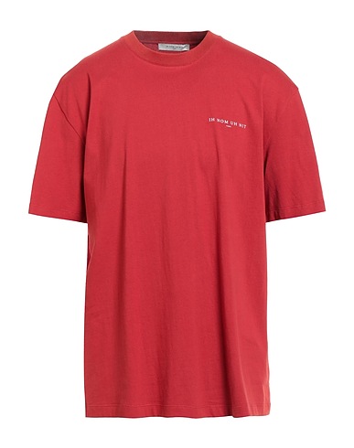 IH NOM UH NIT T-shirt Brick red 100% Cotton, Elastane