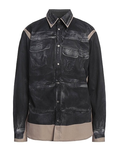 DIESEL Patterned shirt Charcoal 100% Polyester