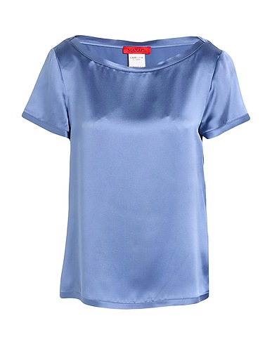 MAX&Co. Silk top ARABBA1
 Slate blue 100% Silk