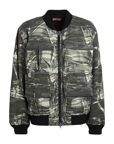 DIESEL Bomber Military green 65% Polyester, 35% Cotton