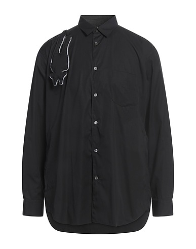 COMME des GARÇONS SHIRT Solid colour shirt Black 100% Cotton