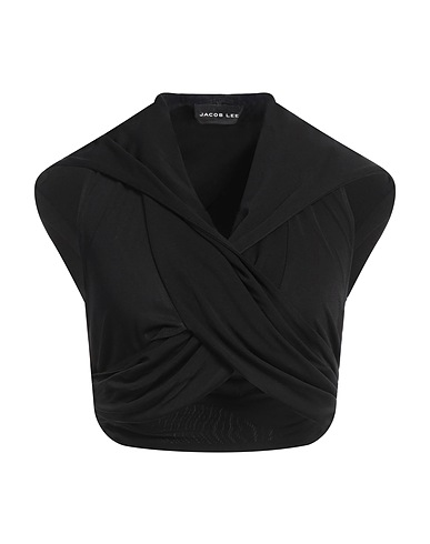 JACOB LEE Top Nero 100% Viscosa