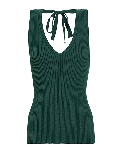UMA WANG Top Green 54% Polyester, 46% Cotton