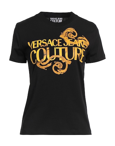 VERSACE JEANS COUTURE T-shirt Black 100% Cotton
