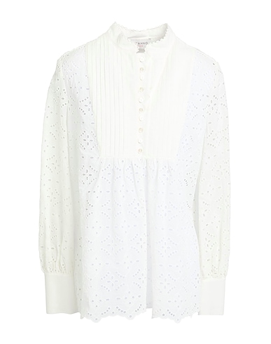 ERMANNO FIRENZE Top White 50% Cotton, 50% Polyester