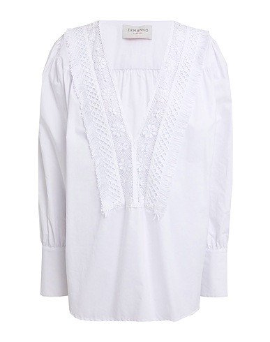 ERMANNO FIRENZE Top White 100% Cotton