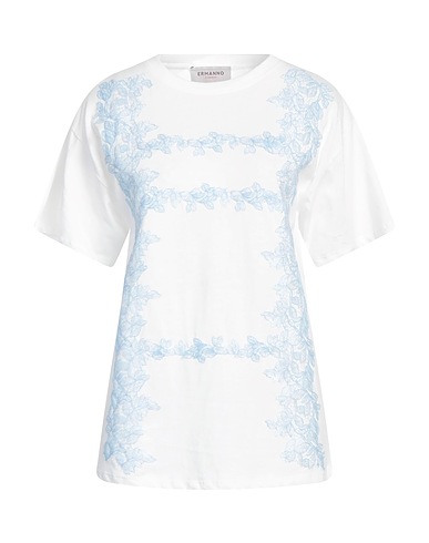 ERMANNO FIRENZE T-shirt Λευκό 100% Βαμβάκι, Πολυεστέρας, Πολυαμίδη