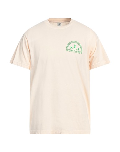 SPORTY & RICH T-Shirt Beige 100% Baumwolle