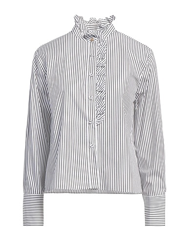 TRAME AUREE Striped shirt White 100% Cotton