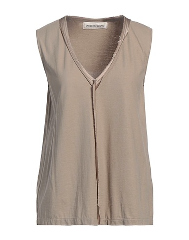 LAMBERTO LOSANI Top Grigio 100% Cotone