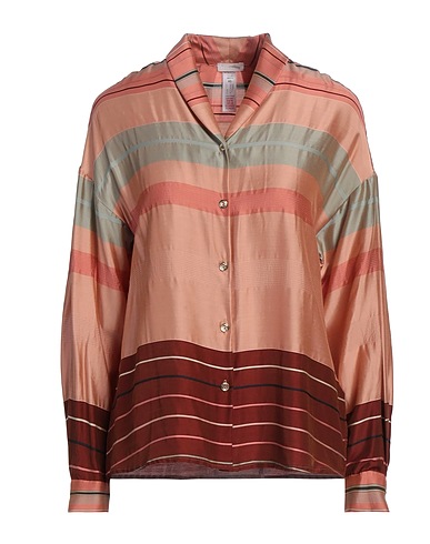 HANRO Striped shirt Blush 83% Viscose, 17% Silk
