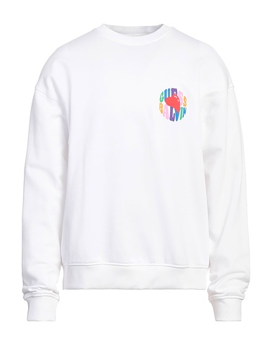 GUESS Sweatshirt X J BALVIN White 100% Cotton