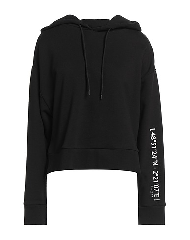 GAëLLE Paris Hooded track jacket  Black 100% Cotton