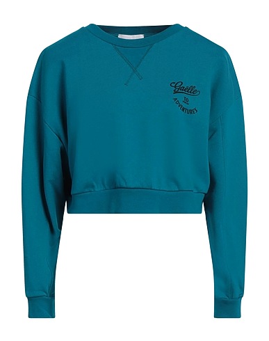 GAëLLE Paris Sweatshirt Deep teal 100% Cotton