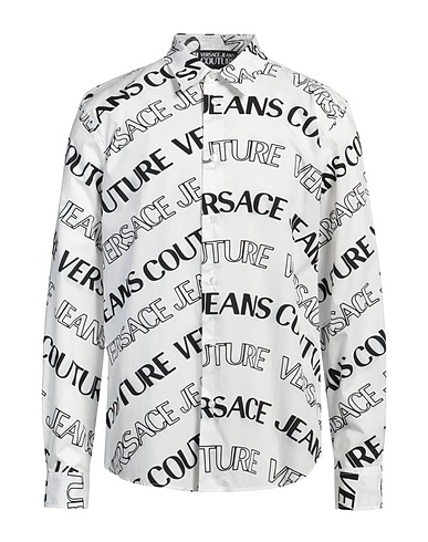 VERSACE JEANS COUTURE Patterned shirt White 100% Cotton