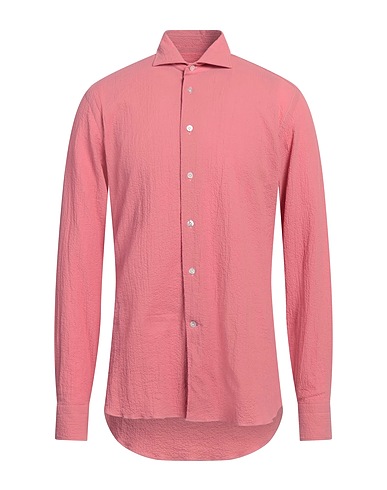 BORRIELLO NAPOLI Solid colour shirt Pink 100% Cotton