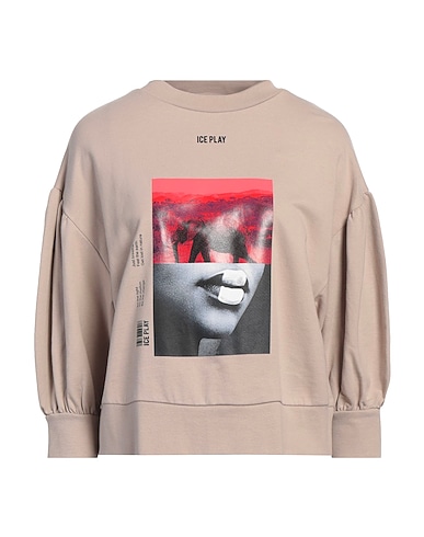 ICE PLAY Sweatshirt Taupe 100% Cotton