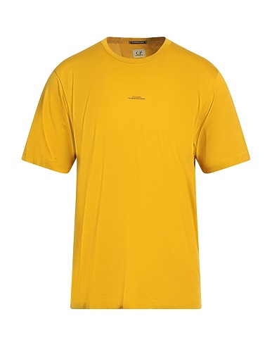C.P. COMPANY T-shirt Senape 100% Cotone