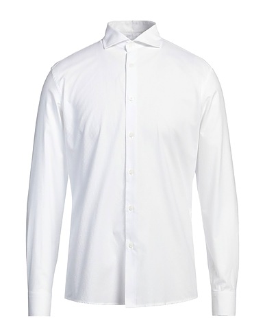 GREY DANIELE ALESSANDRINI Solid colour shirt White 100% Cotton