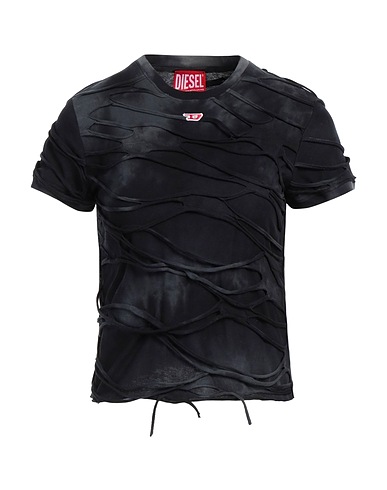 DIESEL T-shirt Nero 100% Cotone