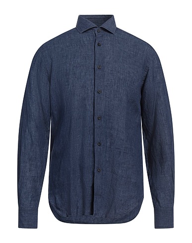 XACUS Linen shirt Navy blue 100% Linen