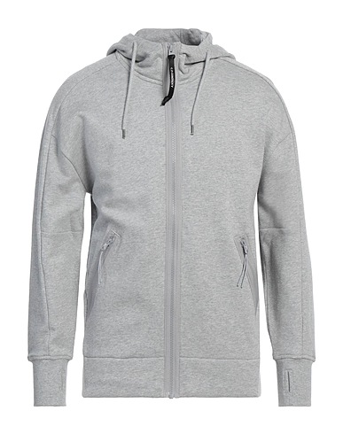 C.P. COMPANY Hooded track jacket  Grey 100% Cotton