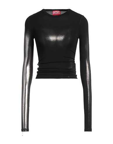 DIESEL T-Shirt Schwarz 93% Modal, 7% Elastan