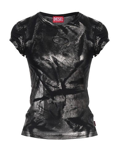 DIESEL T-shirt Black 93% Modal, 7% Elastane