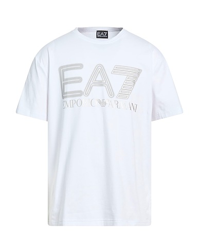 EA7 T-Shirt Weiß 96% Baumwolle, 4% Elastan