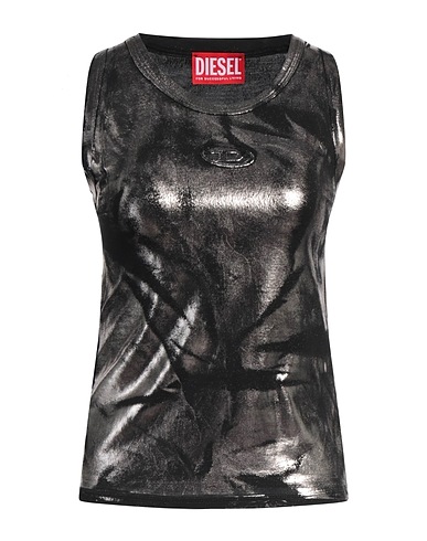 DIESEL Vest Black 93% Modal, 7% Elastane