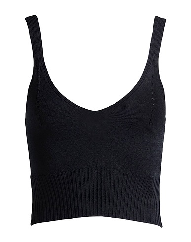 ERMANNO FIRENZE Top Black 65% Viscose, 35% Polyamide