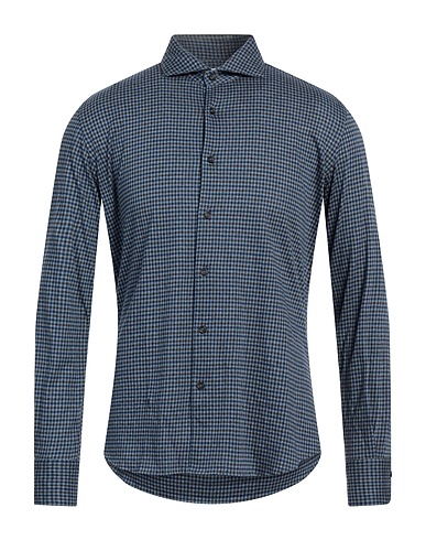 XACUS Checked shirt Blue 100% Cotton