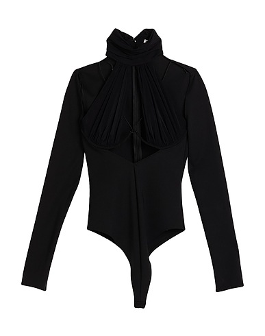 ALESSANDRO VIGILANTE TOPWEAR Black 86% Polyamide, 14% Elastane, Nylon
