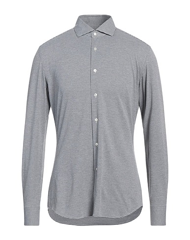 XACUS Patterned shirt Grey 90% Polyamide, 10% Elastane