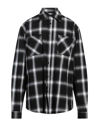 RICHMOND X Camicia a quadri Nero 100% Cotone