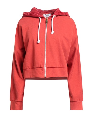 JIJIL Hoodie Ziegelrot 88% Baumwolle, 12% Polyester, Polyamid, Nylon, Elastan