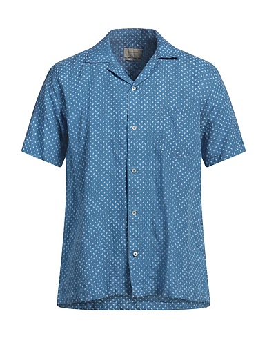 BROOKSFIELD Linen shirt Light blue 100% Linen