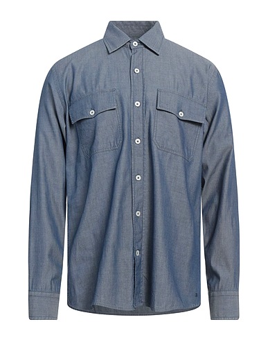 BROOKSFIELD Denim shirt Blue 100% Cotton