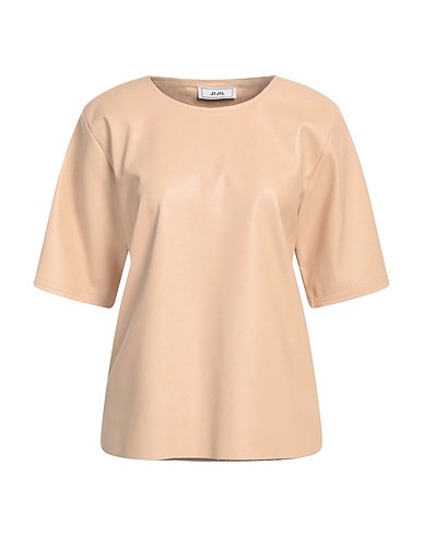 JIJIL Top Beige 100% Polyester, Polyurethane coated