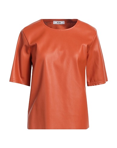 JIJIL Top Cuoio 100% Poliestere, Spalmato poliuretano