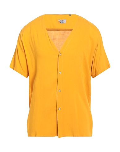 OVER/D Solid colour shirt Mustard 100% Viscose