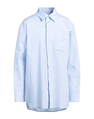 MARNI Solid colour shirt Light blue 100% Cotton