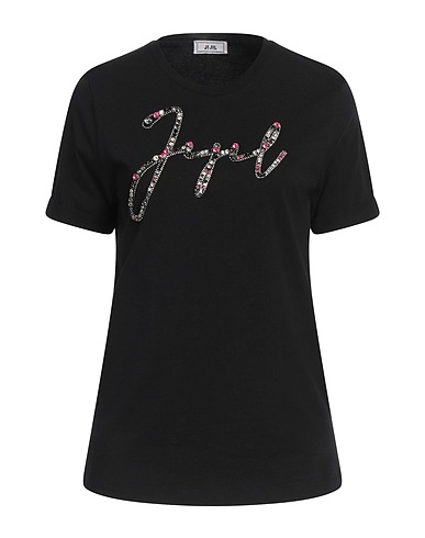 JIJIL T-shirt Black 96% Viscose, 4% Elastane