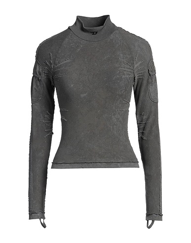 DIESEL T-shirt Dark green 95% Polyamide, 5% Elastane
