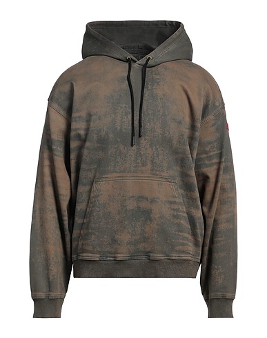 DIESEL Hooded sweatshirt TRACK DENIM Khaki 98% Cotton, 2% Elastane