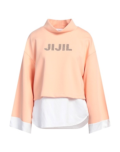 JIJIL Sweatshirt Apricot 88% Cotton, 12% Polyester, Linen, Viscose